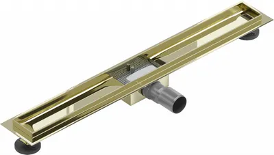 Produktbild von Mexen Flat Ablaufgehäuse für lineare Duschabläufe 70 cm, Gold - 1515070