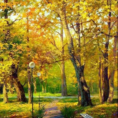 Produktbild von NORIMPEX Kleiner Ofen der Nummer Zlat Herbst im Wald 40x50cm