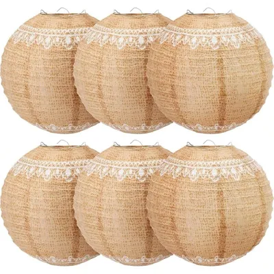 Zdjęcie produktu dla 10 papierowych lampionów do dekoracji imprezowych