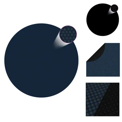 Produktbild von vidaXL Treibende Pool-Solarplane PE 381 cm Schwarz und Blau -  Poolabdeckungen & -unterlagen