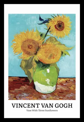 Obrázek produktu pro Plakát 20 x 30 cm Design Vase, Van Gogh Vintage do obývacího pokoje