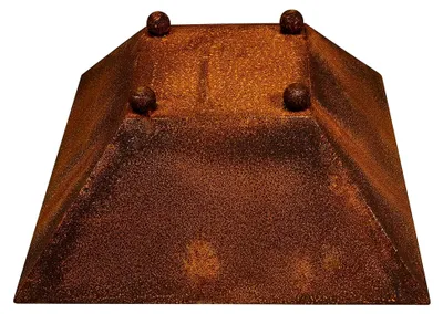 Produktbild von Quadratische Pflanzschale aus Rost 45 x 45 x 18 cm für den Garten