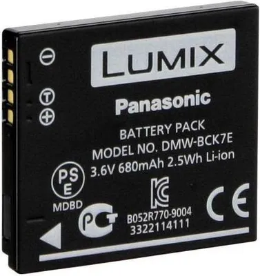 Obrázok produktu pre Panasonic DMW-BCK7, 680 mAh, 3,6 V, Lithium-ion (Li-ion)