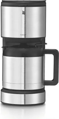 Produktbild von WMF Aroma Thermo Stelio, freistehend, Schwarz, Edelstahl, Tropfen, Gemahlener Kaffee, Kaffee, 1l