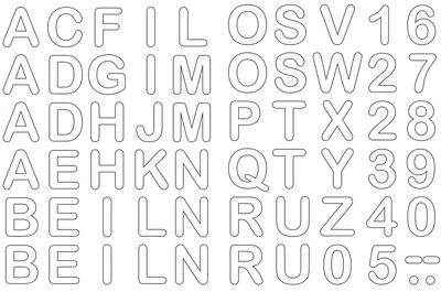 Immagine prodotto di ROTH 658116 Lettere da stirare per zaino in tessuto fai da te, bianco