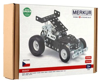 Obrázek produktu pro Stavebnice MERKUR 055 Buggy 126ks v krabici 26x18x55cm