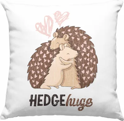 Produktbild von Trendation - Valentinstag Deko-Kissen mit Füllung 40x40 Geschenk für Ihn Sie Lustig Hedgehugs Geschenkidee Becher Freund Freundin Liebe Paare (Grün)