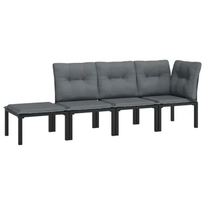 Zdjęcie produktu dla VidaXL 362805, Czarny, Rotang, Stal, 110 kg, Dorośli i dzieci, 550 mm, 550 mm