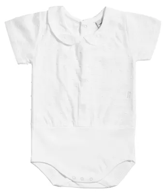 Produktbild von BABIDU Kurzarm-Baby-Body aus 100% Plumetti-Baumwolle, Baby-Body für Neugeborene,