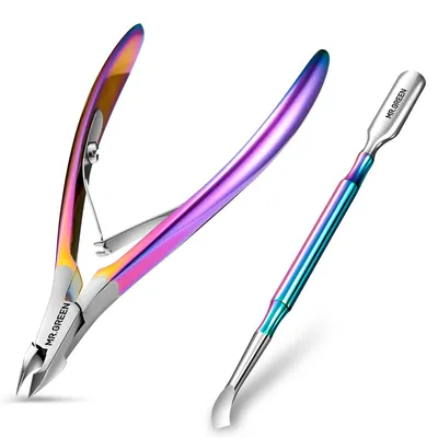 Productafbeelding van Solidchoice - Professionele Cuticle Trimmer met Duwstaafje voor Nagelverzorging