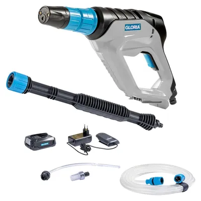 Zdjęcie produktu dla GLORIA MultiJet 18V, Kompaktowy, Bateria, 5 m, Czarny, Niebieski, Biały, 240 l/h, 24,9 bar