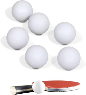Produktbild von Famanu Tischtennisbälle Standardgröße 40 mm 27 g - Spielbälle für Beer-Pong - Training für Einsteiger