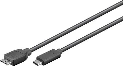 Image de Microconnect USB3.1CAMIB3.06 Câble USB 0,6 m USB 3.2 Gen 2 (3.1 Gen 2) USB C Micro-USB B Noir (USB3.1CAMIB3.06)