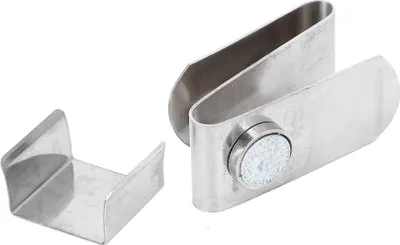 Produktbild von Magnetischer Snooker-Pool-Queue-Kreidehalter, tragbar, S-förmiger Clip aus Edelstahl, kompakte Größe