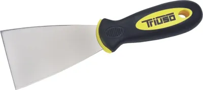 Produktbild von TRIUSO Edelstahlspachtel, mit 2-K-Softgriff, rostfrei, Blattbreite 75 mm
