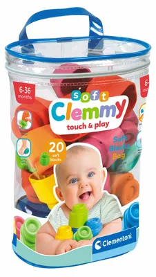 Obrázek produktu pro Clementoni Clemmy Bag 20, 0,6 rok/roky, 20 kusů, Guma