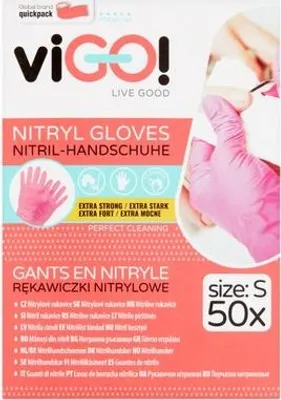 Obrázok produktu pre VIGO! Rękawiczki nitrylowe rozmiar M 50 sztuk