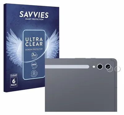 Produktbild von 6x Für Samsung Galaxy Tab S10 Ultra 5G (NUR Kameraschutz) Schutzfolie Savvies Displayschutz Display Schutz Folie Klar Transparent