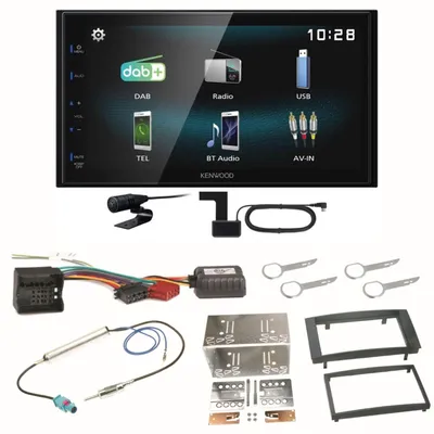 Produktbild von Kenwood DMX-125DAB Bluetooth Digitalradio Einbauset für T5 2003-2015 Multivan