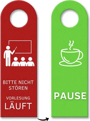 Produktbild von Bitte nicht stören Vorlesung - Pause Türhänger