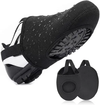 Obrázek produktu pro Voděodolné a větruodolné návleky na MTB boty, elastická ochrana obuvi pro ženy a muže, černá