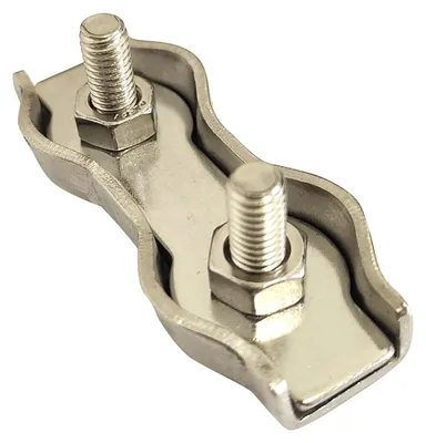 Drahtseilklemmen 6 Stück Edelstahl 3-5 mm Doppelclip