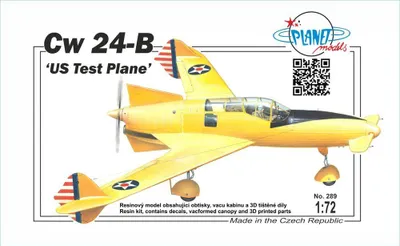 Produktbild von Planet Models 129-PLT289 - 1/72 CW 24-B 'US Test Plane - Neu