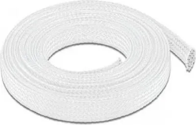 Produktbild von DELOCK Geflechtschlauch dehnbar 10 m x 12 mm weiß
