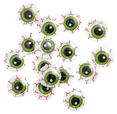 Produktbild von Bewegliche Halloween-Augen, 24 mm, 16 Stück