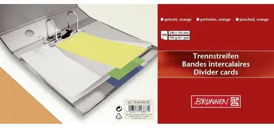 Produktbild von BRUNNEN Trennstreifen 105x24cm orange 106604040
