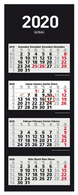 Image de herlitz Calendrier mural 4 mois 2020