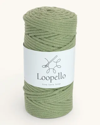 Produktbild von Loopello Baumwollkordel Classic 3 mm 100 m – Pistazie