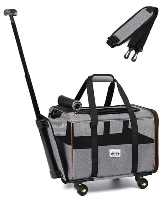 Produktbild von Transportbox mit Rollen für Hunde und Katzen
