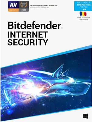 Produktbild von Bitdefender Internet Security, 1 Lizenz(en), 1 Jahr(e), Code in einer Box