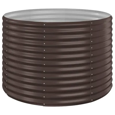 Produktbild von vidaXL Hochbeet Verzinkter Stahl 100x100x68 cm Braun