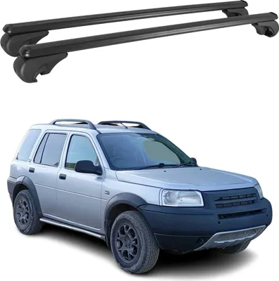 Produktbild von Dachträger für Land Rover Freelander 1997-2006 Gepäckträger Aluminium Schwarz 2x