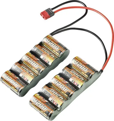 Obrázok produktu pre Model batérie Reely (NiMh) 12 V 4200 mAh počet článkov: 10 vedľa seba systém T-konektorov (RE-7856538)