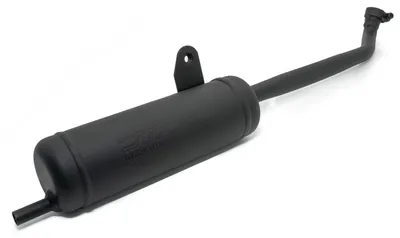 Image de Échappement LeoVince SITO en acier noir, avec homologation (ABE), pour Piaggio Ciao PX, Ciao P