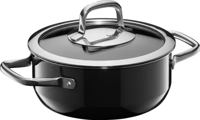 Image de WMF Fusiontec Compact Bratentopf mit Glasdeckel, 18 cm, Black 3201111556 4000530730626