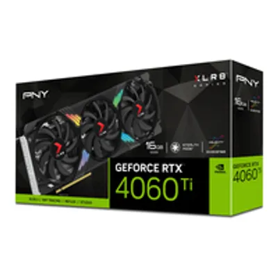 Obrázek produktu pro PNY VCG4060T16TFXXPB1 - GeForce RTX 4060 Ti - 16 GB - GDDR6 - 128 Bit - 7680 x 4320 Pixel - PCI Express x16 4.0