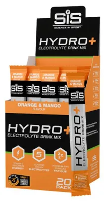 Produktbild von SIS Hydro+ Electrolyte Drink Mix Sticks (20) Orange & Mango - Energie & Ausdauer - Elektrolyte