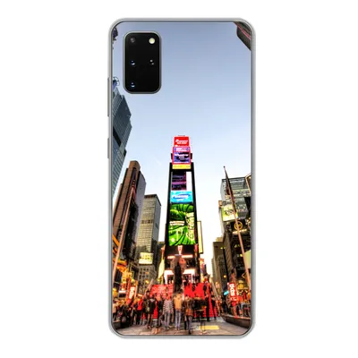 Produktbild von MuchoWow® Handyhülle Schutzhülle Hülle für Samsung Galaxy S20 Plus New York - Nacht - Platz Silikon Softcase Handy Hülle - Hartschale