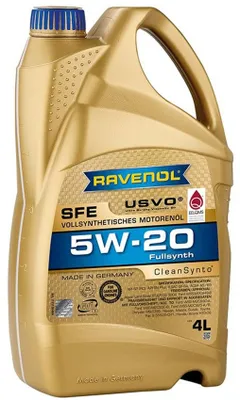Produktbild von RAVENOL SFE für 5W-20 4 Liter Motoröl Motorenöl Vollsynthetisch MS-6395 9.55535-CR1 WSS-M2C925-A WSS-M2C925-B WSS-M2C930-A WSS-M2C930-B HTO-06 Öl