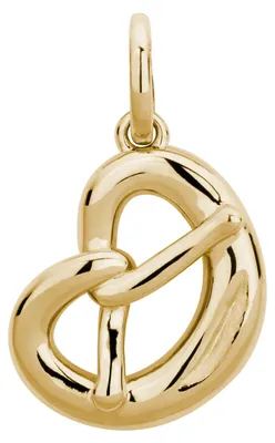 Produktbild von LYOMI Gold-Brezel Anhänger – Goldschmuck aus Deutschland, Geschenkidee