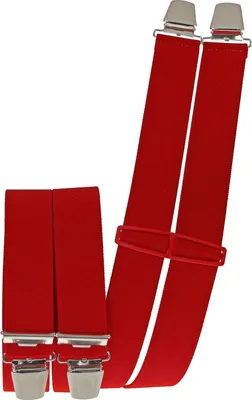 Produktbild von Harrys-Collection Hosenträger, unifarben, mit 4 extrastarken Clips, aus 81% Polyester und 19% Elastodien. Länge ca. 120 cm (ungedehnt), Breite ca. 35 mm. Passend für Körpergrößen 165-190 cm. Klassisch, parallel verlaufend, ideal für Arbeits-, Motorrad-, Jeanshosen & Business. Seit 25 Jahren selbst produziert, Nähte 3-fach vernäht.
