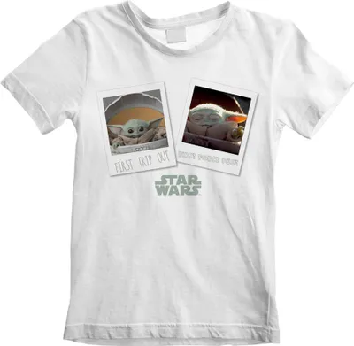 Produktbild von Star Wars - die mandalorianische ersten Tag aus Kind Uni Medium T-Shirt - weiß