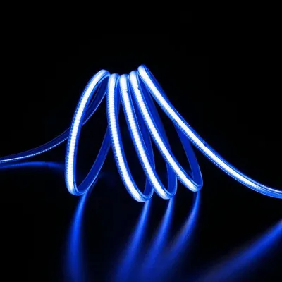Produktbild von LED-Streifen, COB-Technologie, 25 Meter, AC 296 LED pro Meter, 220V, 10W pro Meter, IP65 Schutzart - Blau - Blau