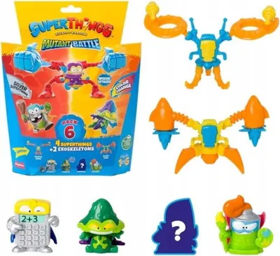 Image de Super Things Mutant Battle Series 12 2 Exoskelette 4 Figuren Set