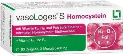 Produktbild von Vasologes S Homocystein potahované tablety 90 ks