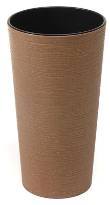Obrázek produktu pro Květináč LAMELA Květináč LILIA ECO DLUTO - vroubkovaný, průměr 25cm, výška 46,5cm, přírodní barva